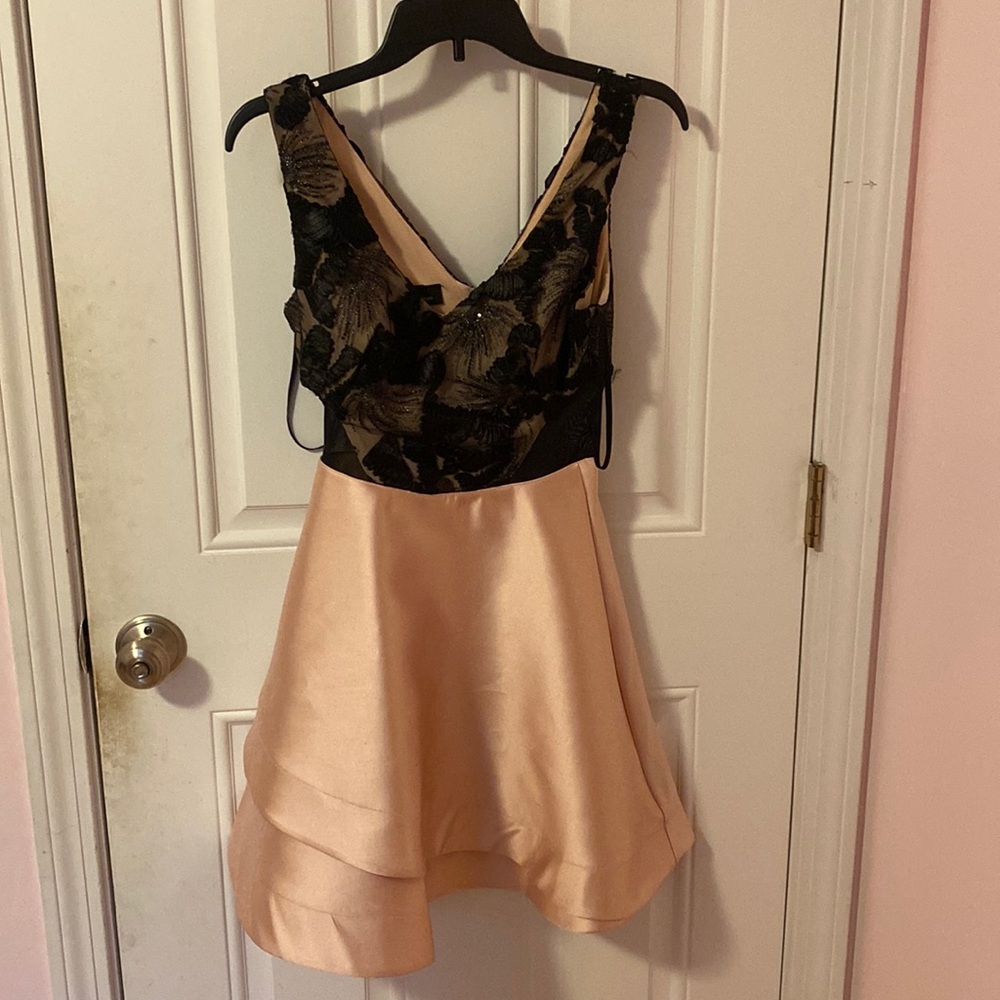 BCX Dress black and pink dress